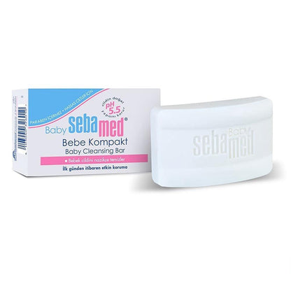 Sebamed Baby Cleansing Bar - Gentle Soap-Free Wash for Sensitive Skin, pH 5.5, Protects Newborn Skin, 100gr by Beauty Care Bag
