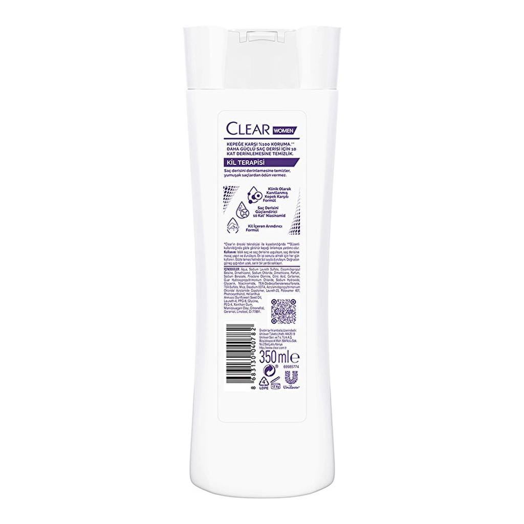 Clear Women Anti-Dandruff Clay Therapy Shampoo 350 ml by Beauty Care Bag