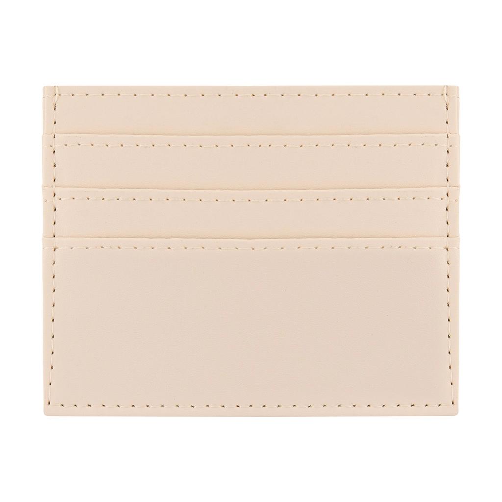 Eklips Cream Bow Card Holder - Compact & Stylish Accessory by Beauty Care Bag