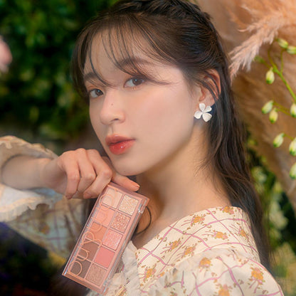 rom&nd Dreamy Lilac Garden Eyeshadow Palette: Create Stunning Eye Looks with Matte & Shimmer Shades, High Pigment Korean Eye Makeup by Beauty Care Bag