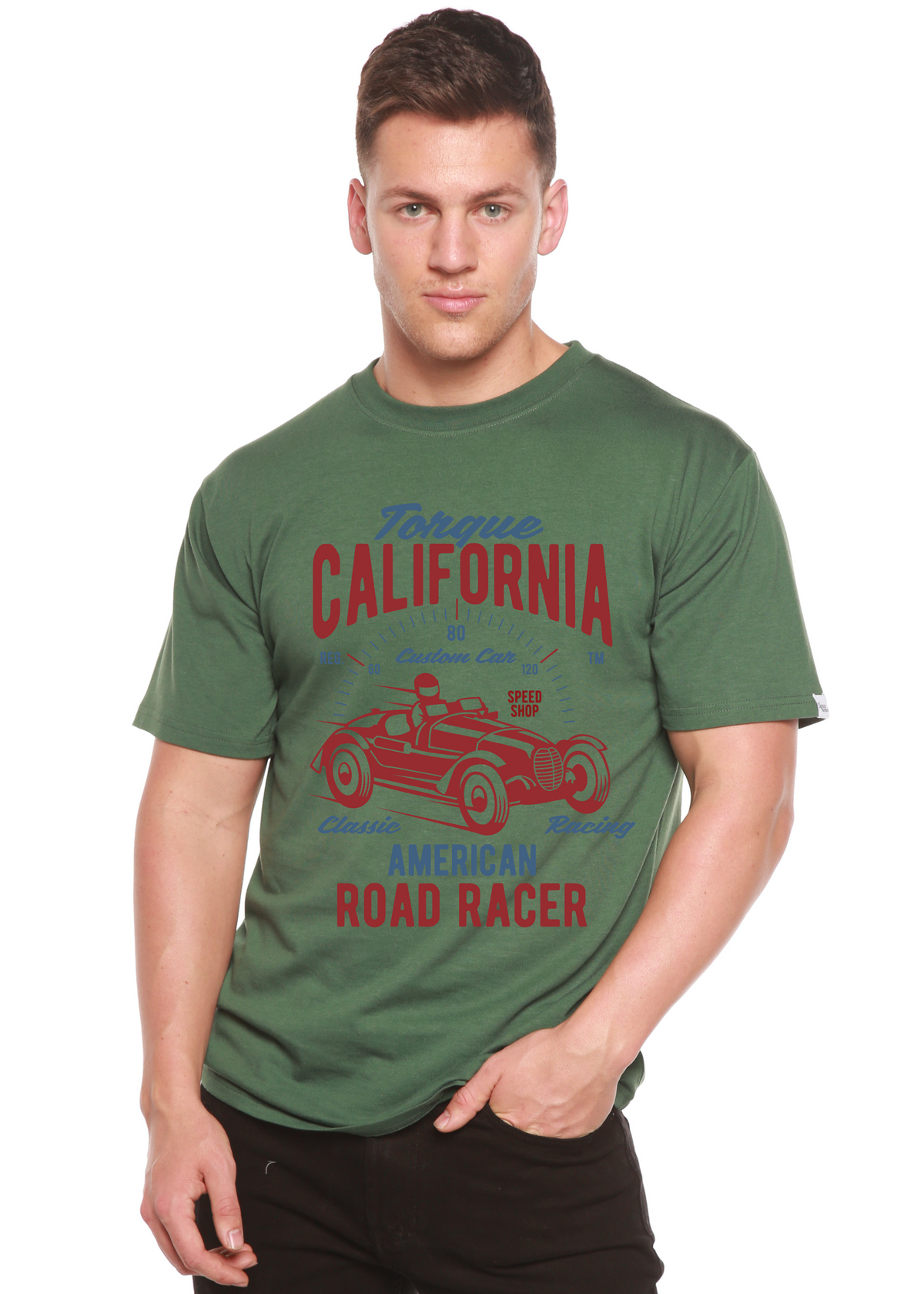 Torque California men's bamboo graphic T-shirt – view 6