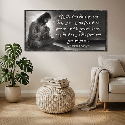 Numbers 6:24-26 - May The Lord Bless You Faith Sign II by Tailored Canvases