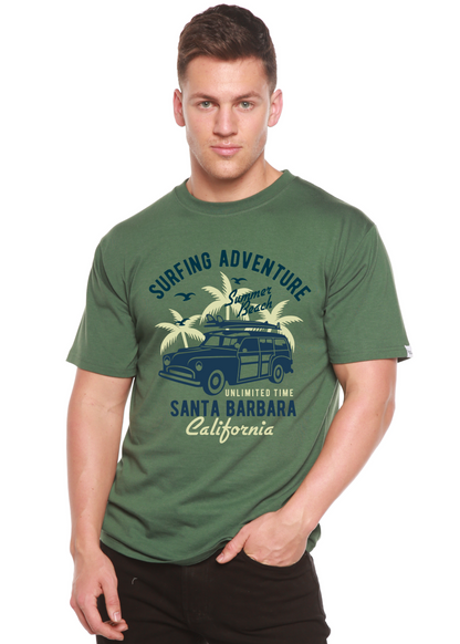 Surfing Adventure men's bamboo graphic T-shirt – view 6
