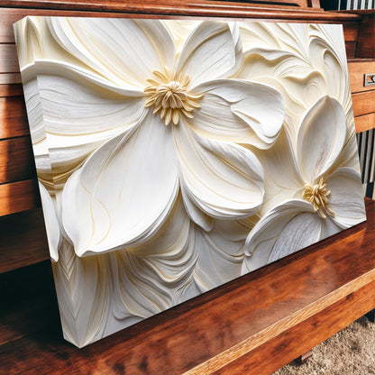 3D Minimalist Flower Wall Art II canvas by Tailored Canvases, view 4