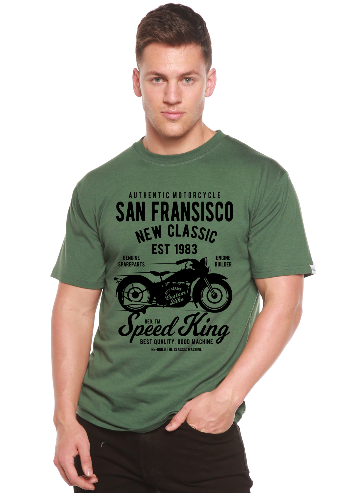 San Francisco men's bamboo graphic T-shirt – view 8