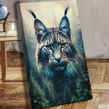 Lynx Double Exposure Wall Art by Tailored Canvases