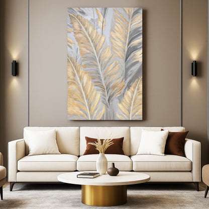 Luxury Gold and Silver Leaf Wall Art by Tailored Canvases
