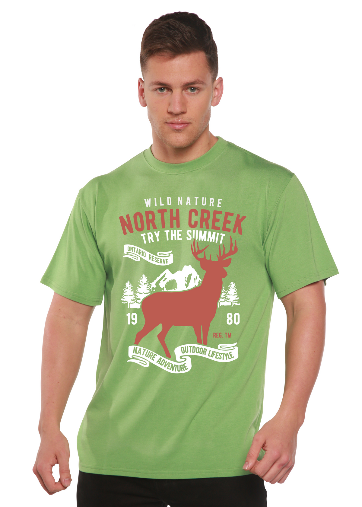 North Creek men's bamboo graphic T-shirt – view 4