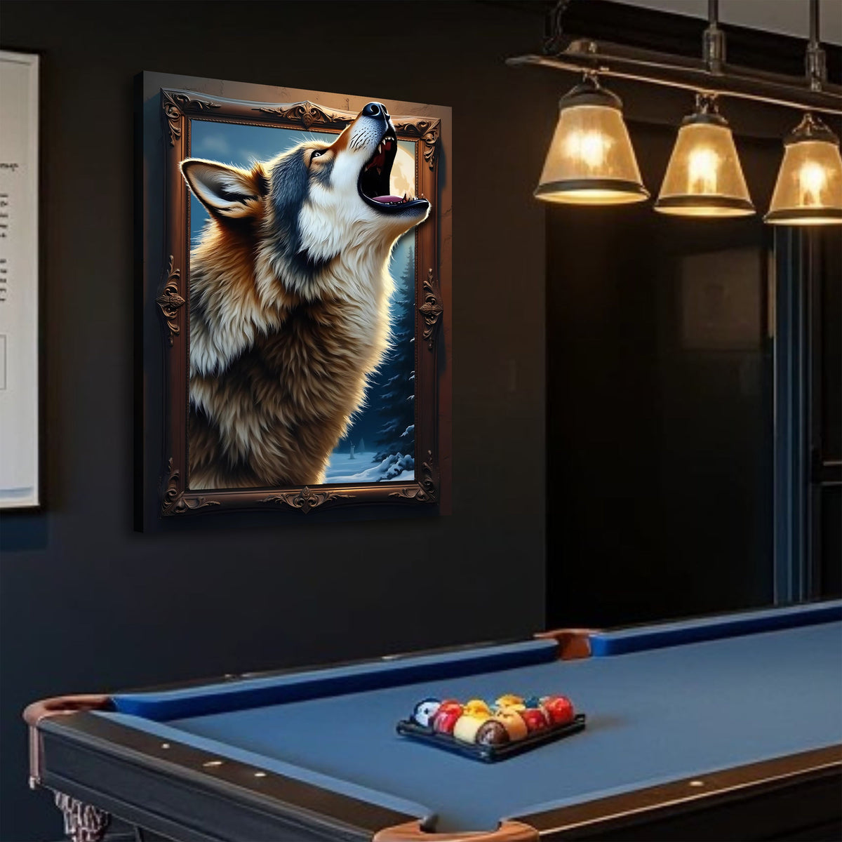 3D Wolf Wall Art by Tailored Canvases