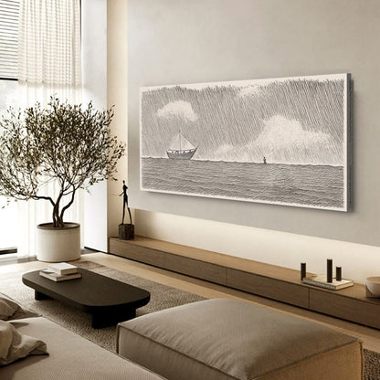 Jesus Walking On Water Faith Wall Art II by Tailored Canvases
