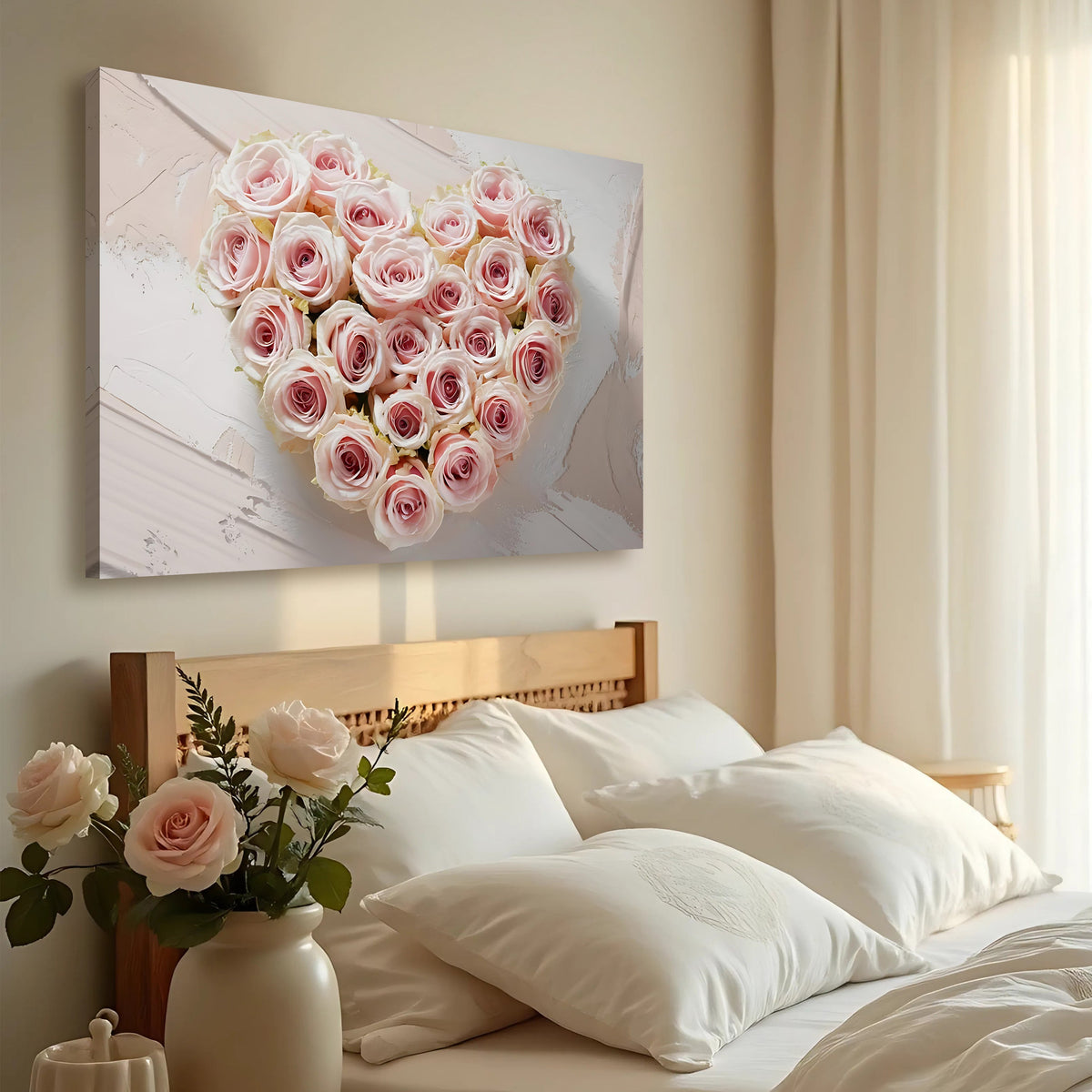 Floral Heart Wall Art IV by Tailored Canvases