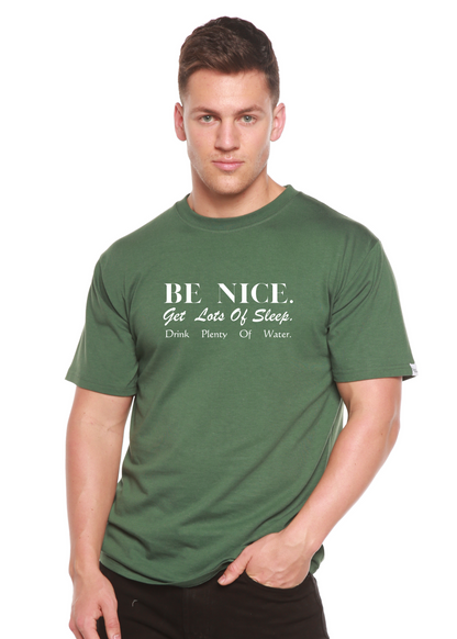 Be Nice men's bamboo graphic T-shirt – view 3