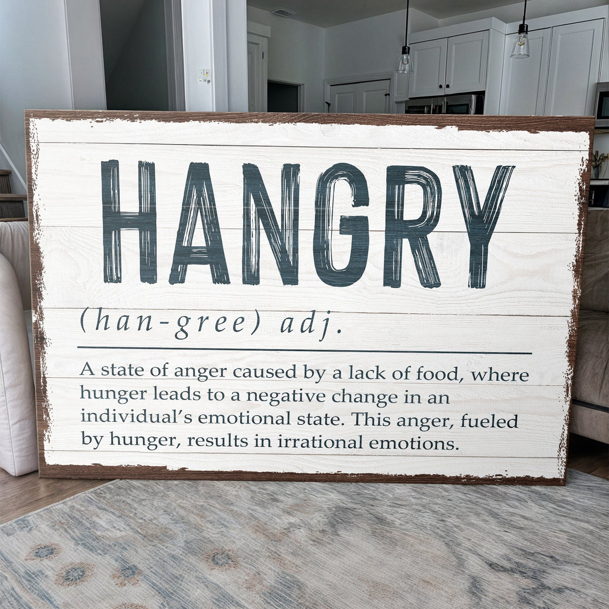 Hangry Kitchen Sign II by Tailored Canvases