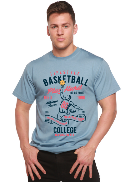 Life Style Basketball men's bamboo graphic T-shirt – view 4