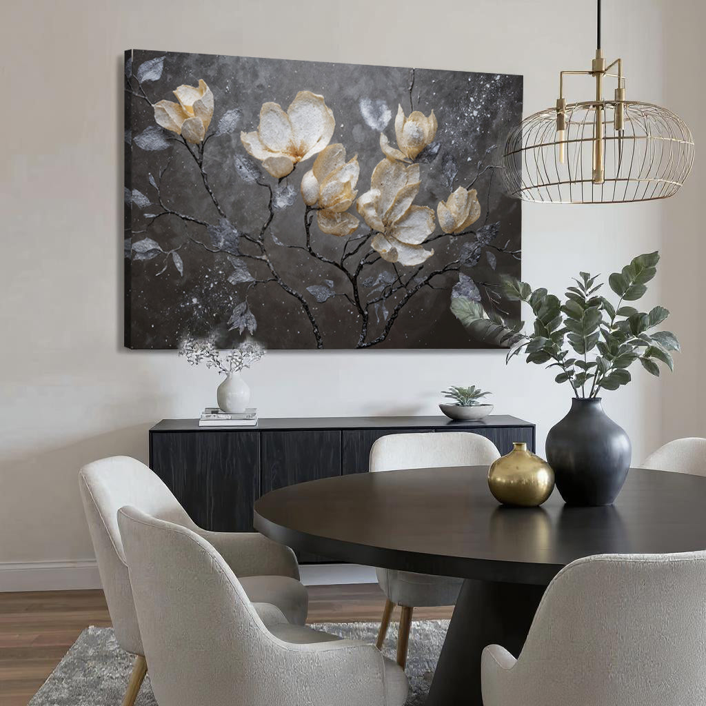 Midnight Magnolias Wall Art by Tailored Canvases