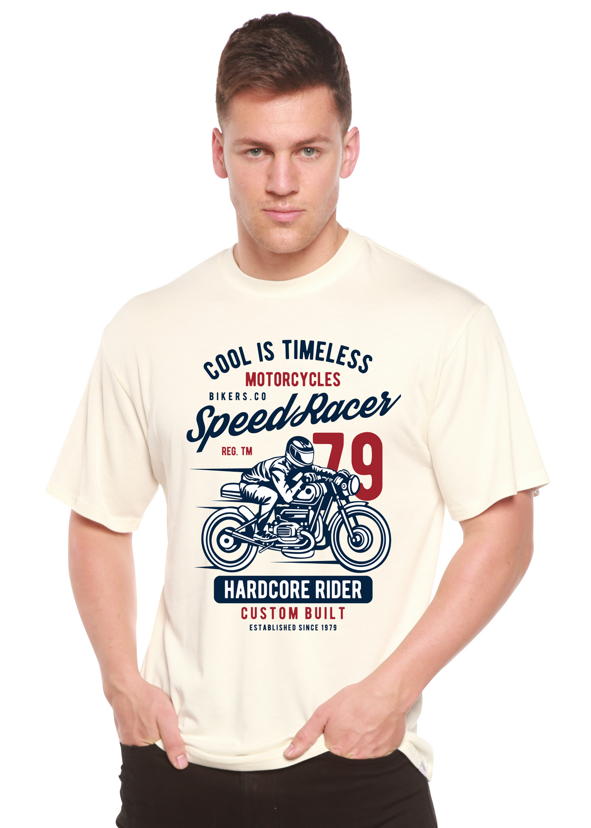 Speed Racer men's short sleeve graphic T-shirt in bamboo viscose and organic cotton