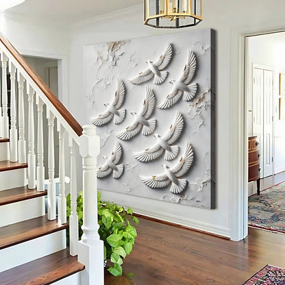 3D Birds Wall Art canvas by Tailored Canvases, view 4