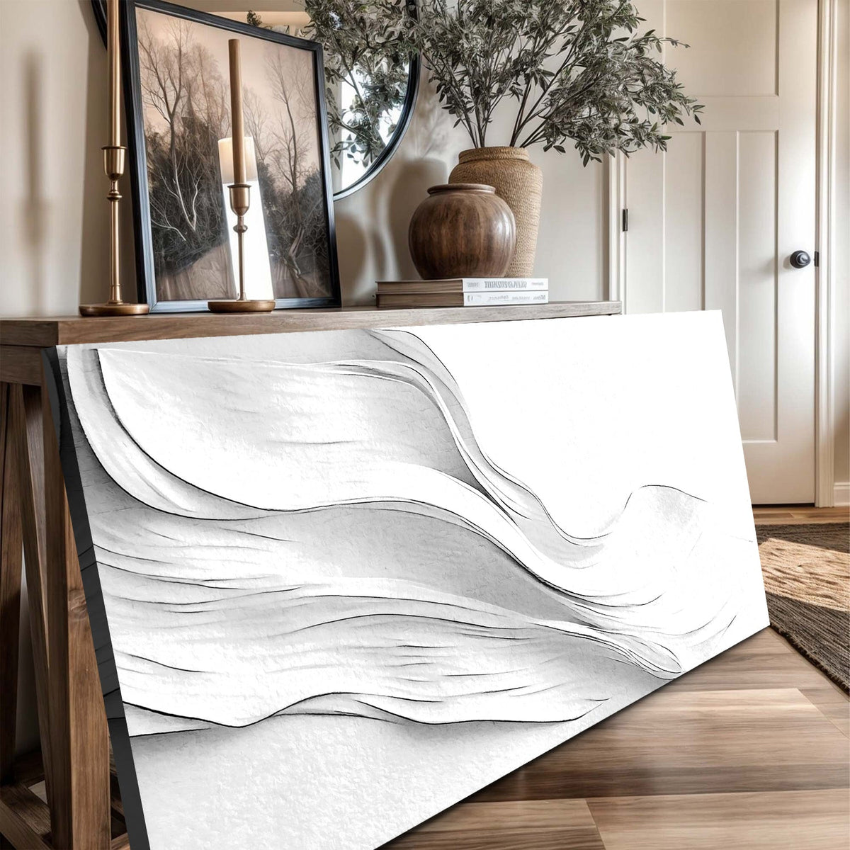 White Minimalist Wall Art by Tailored Canvases