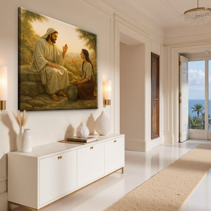 Samaritan at the Well Faith Wall Art II by Tailored Canvases