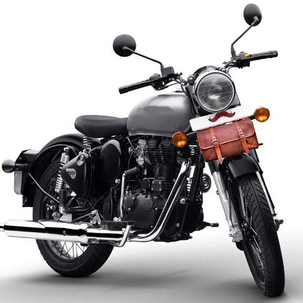 Patrolman Motorbike Side Pouch by Classy Leather Bags