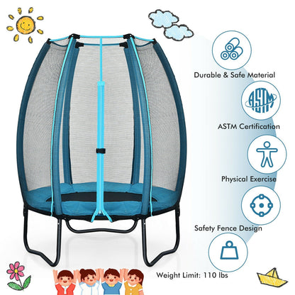 4 feet kids bounce trampoline in blue by GBruno Store, view 6