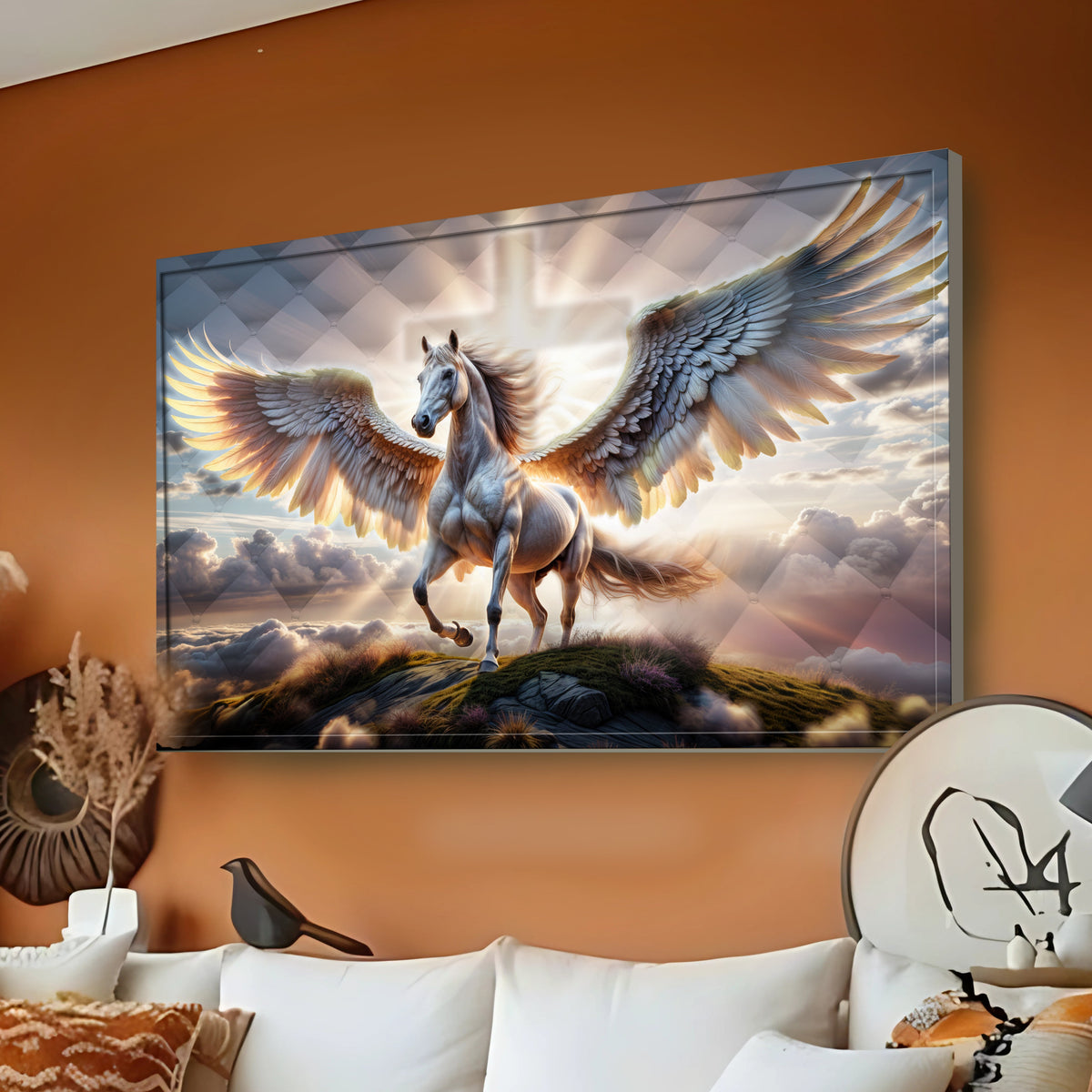 3D Horse Faith Wall Art VI canvas by Tailored Canvases, view 4