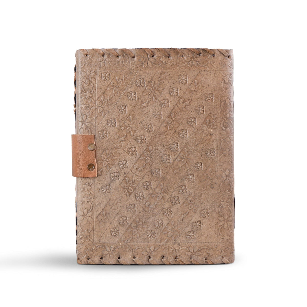 Handcrafted Vintage 4 Stone Leather Diary by Classy Leather Bags