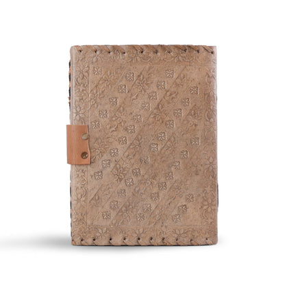 Handcrafted Vintage 4 Stone Leather Diary by Classy Leather Bags