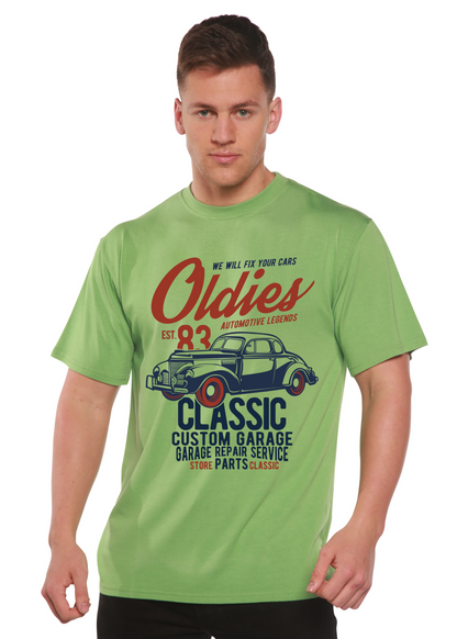 Oldies men's bamboo graphic T-shirt – view 2