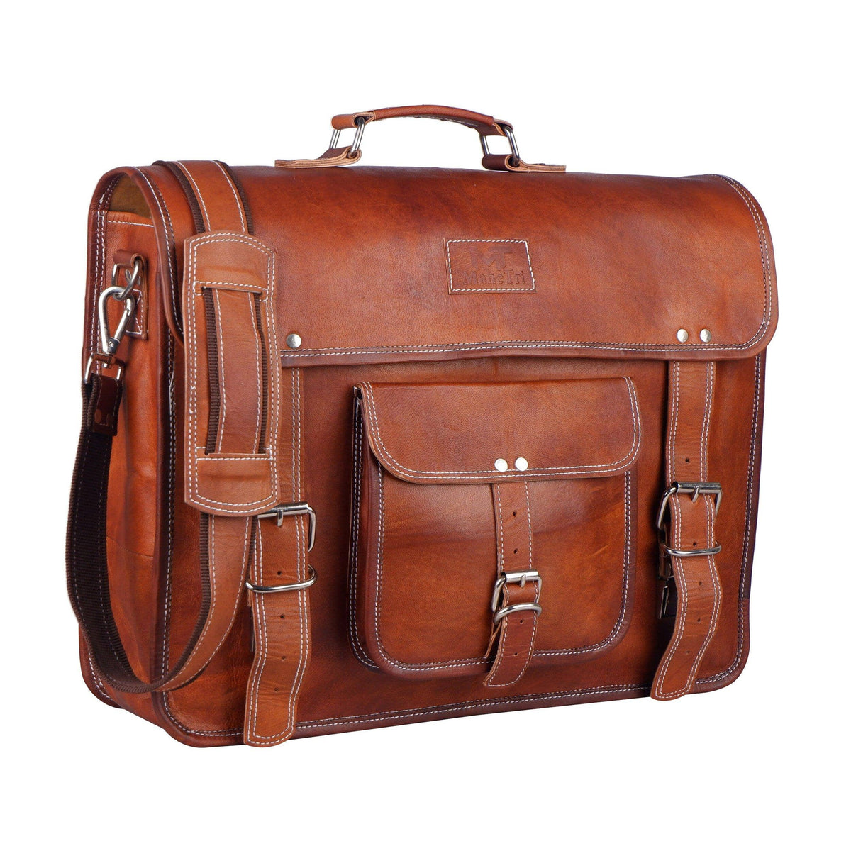 MaheTri Front Pocket by Classy Leather Bags