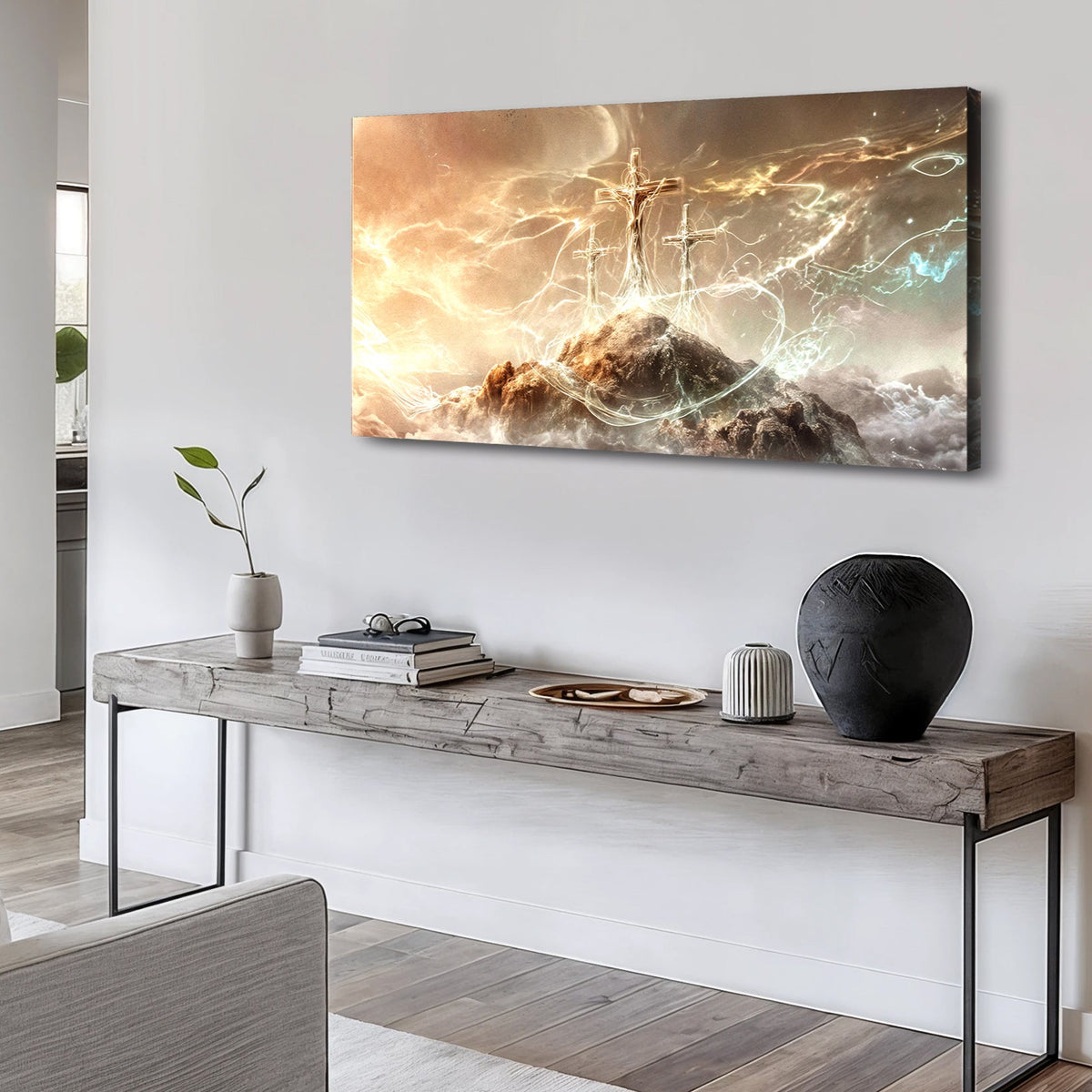 He Is Risen Faith Wall Art by Tailored Canvases