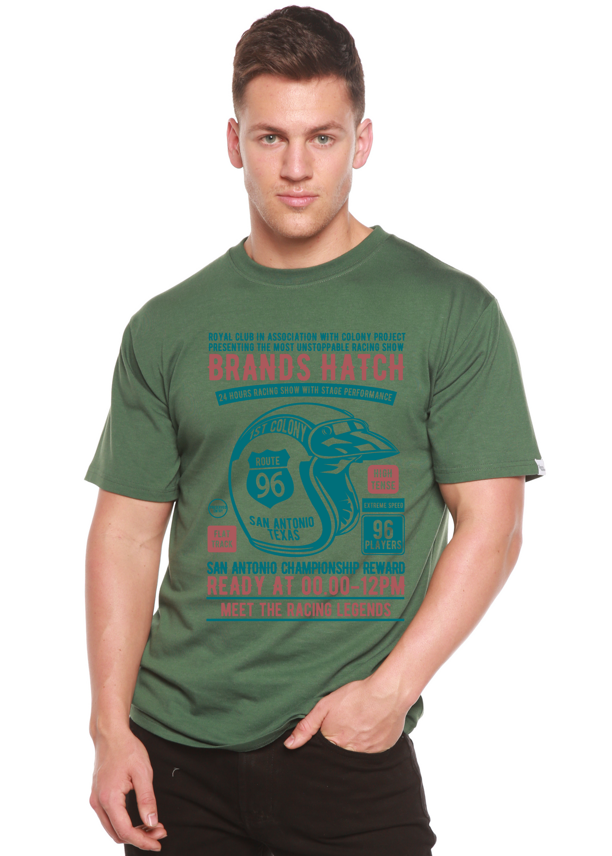 Brands Hatch men's bamboo graphic T-shirt – view 8