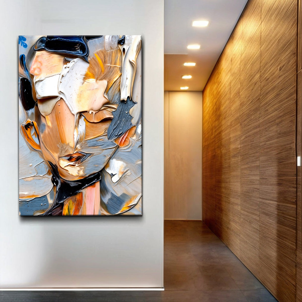 Beyond The Face Abstract Wall Art by Tailored Canvases
