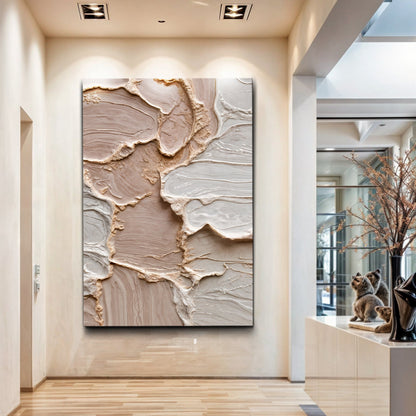 Ivory Minimalist Abstract Wall Art by Tailored Canvases