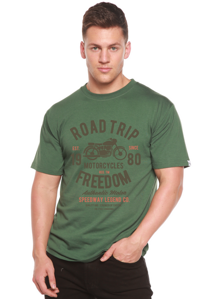 Road Trip men's bamboo graphic T-shirt – view 9