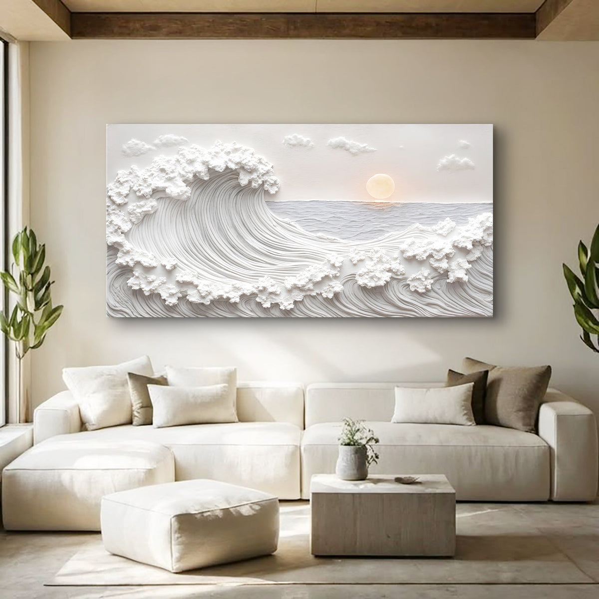Ocean Waves Abstract Wall Art by Tailored Canvases