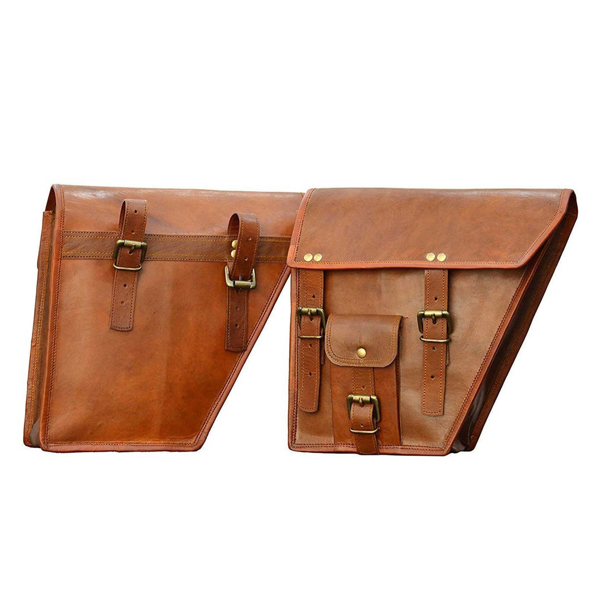 Motorcycle Side Pouch by Classy Leather Bags