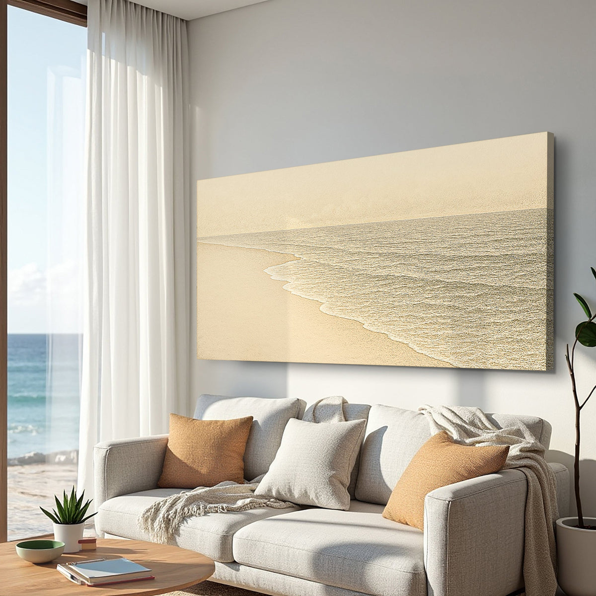Beach Shoreline Coastal Wall Art III by Tailored Canvases