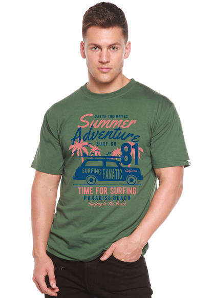 Summer Adventure men's bamboo graphic T-shirt – view 6