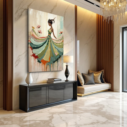 Blooming Modern Abstract Wall Art by Tailored Canvases
