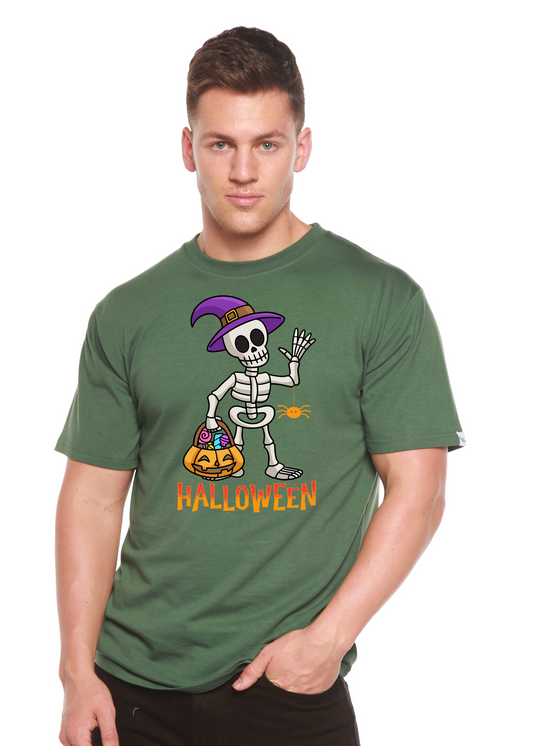 Happy Halloween unisex bamboo graphic T-shirt – view 2