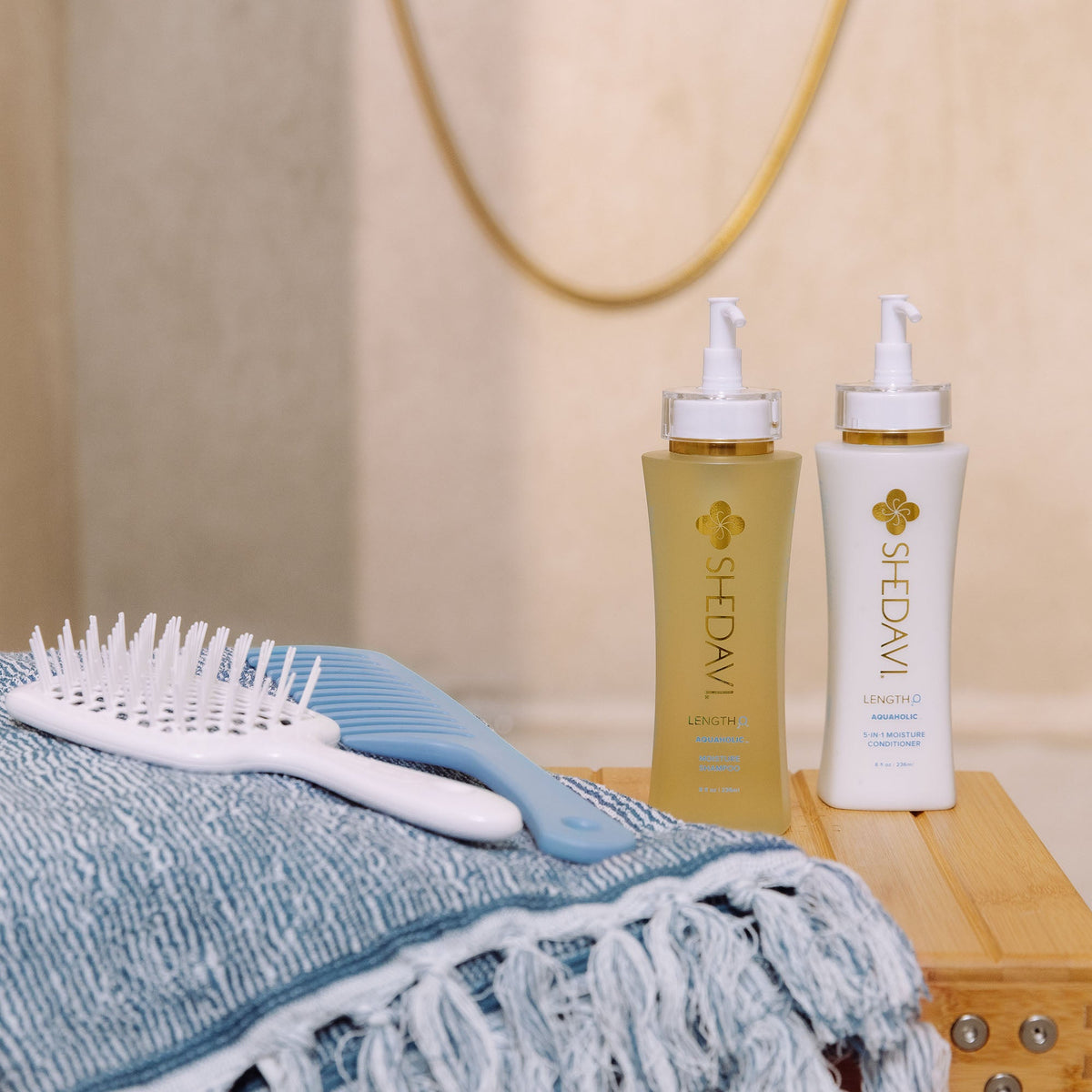 LENGTH₂O™ Aquaholic™ Moisture Shampoo + Conditioner Duo by Shedavi