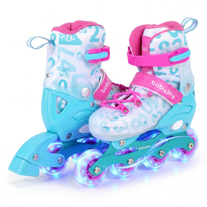 Kids light-up inline skates, 4 adjustable sizes, by GBruno Store, view 5