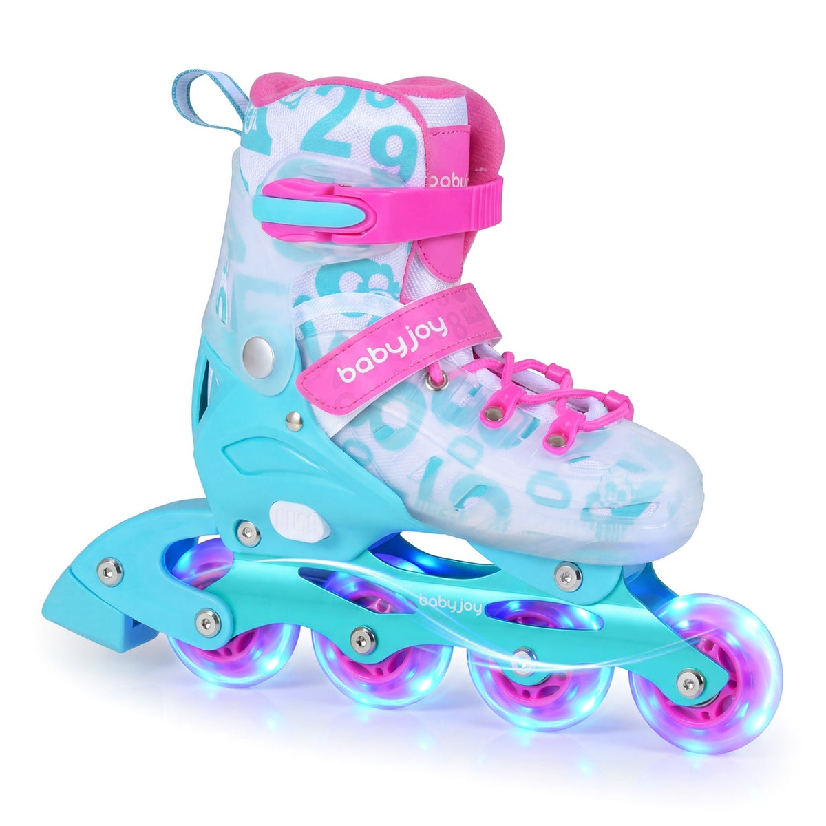 Kids light-up inline skates, 4 adjustable sizes, by GBruno Store, view 7