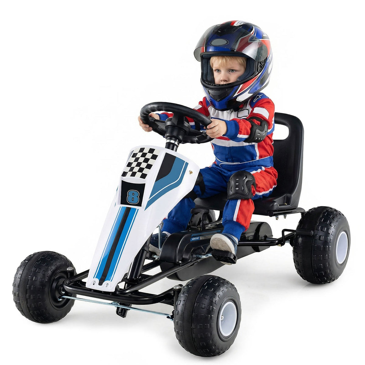 4-wheel ride-on pedal go kart for kids by GBruno Store, view 7