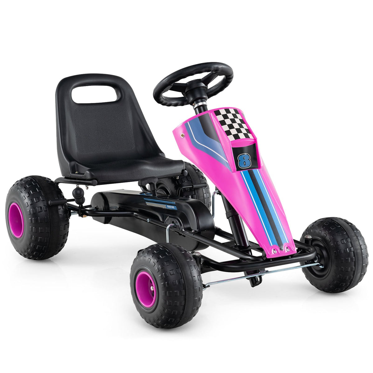 4-wheel ride-on pedal go kart for kids by GBruno Store, view 6