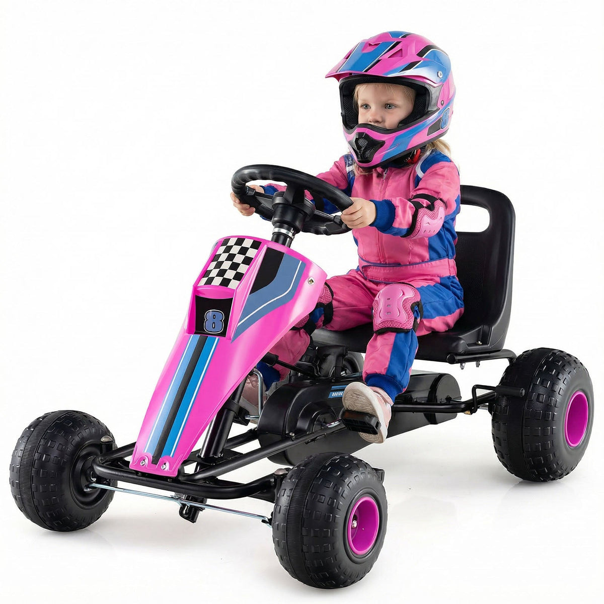 4-wheel ride-on pedal go kart for kids by GBruno Store, view 8
