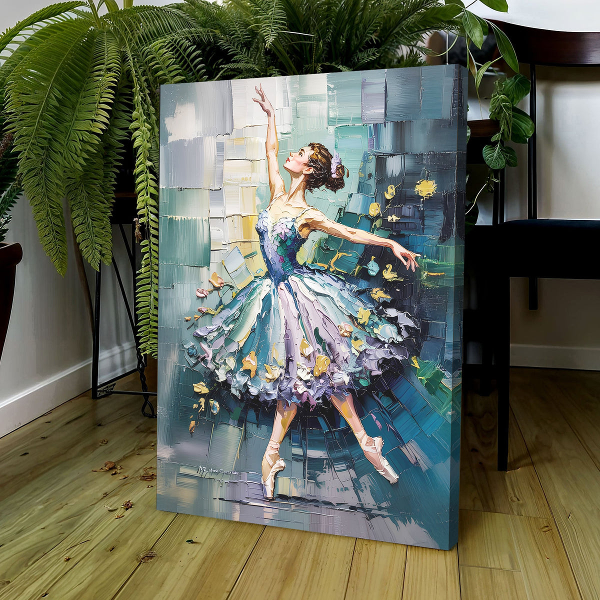 Ballerina Abstract Wall Art by Tailored Canvases