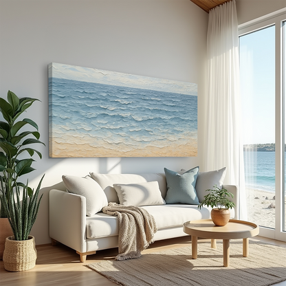 Serene Ocean Wave Coastal Wall Art VI by Tailored Canvases