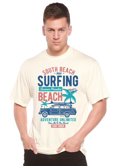 South Beach men's short sleeve graphic T-shirt in bamboo viscose and organic cotton